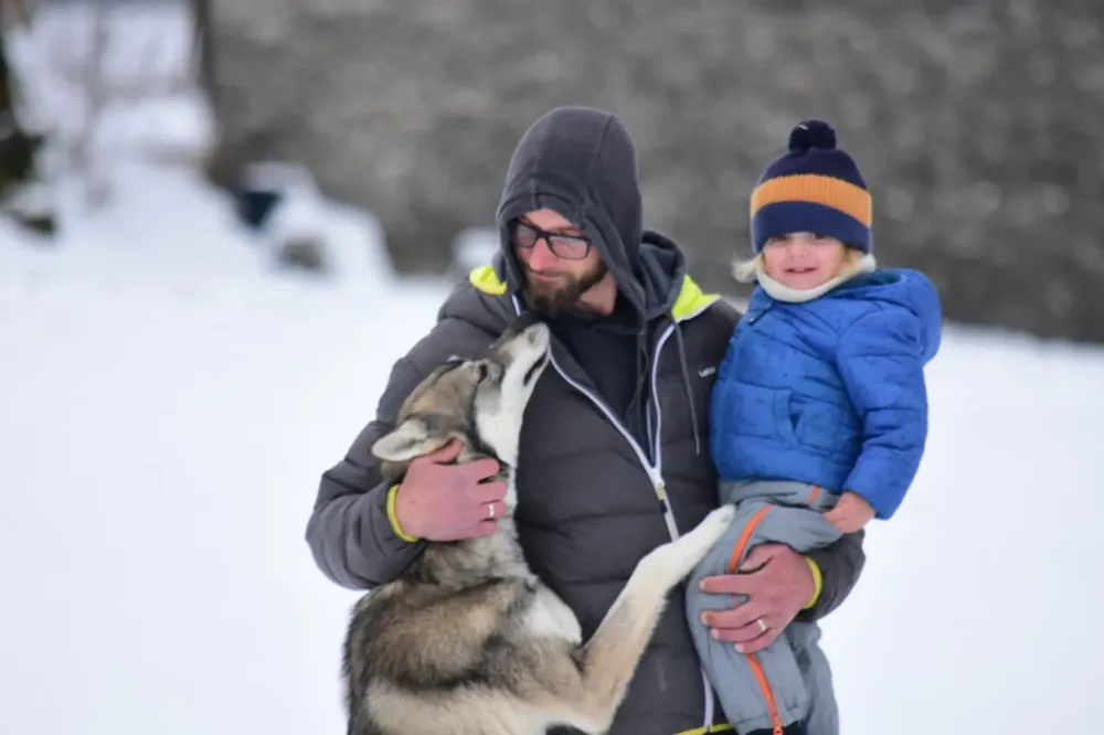 Réservation chien de traîneau près de Herbouilly